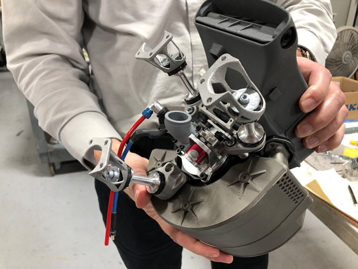 drone engine with topology optimized mounts