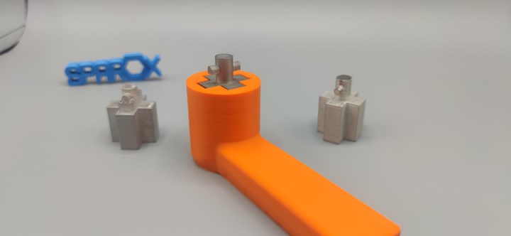 3D printed metal and polymer Ultimaker parts