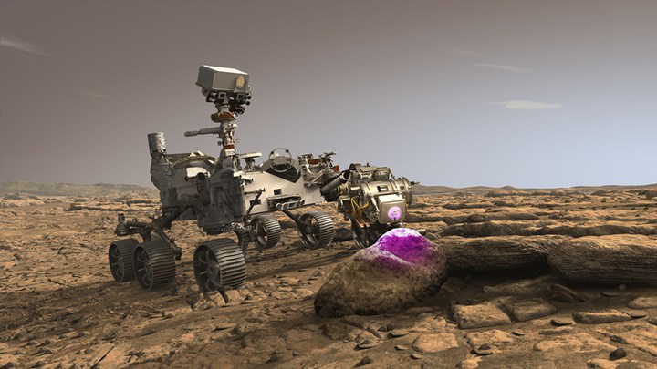 NASA Perseverance rover using PIXL instrument 