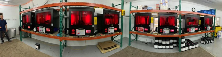 Dustless has eight Photocentric 3D printers