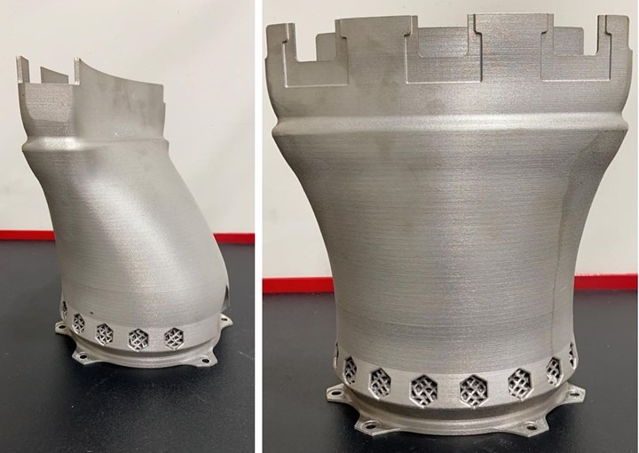 3d printed component for a combustion system