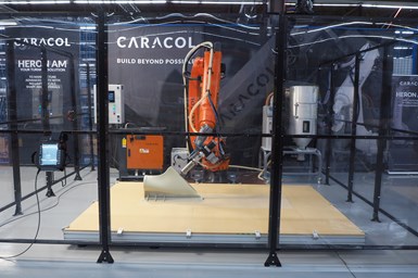 Caracol’s Heron AM is a large-scale additive manufacturing system. Photo Credit: Caracol