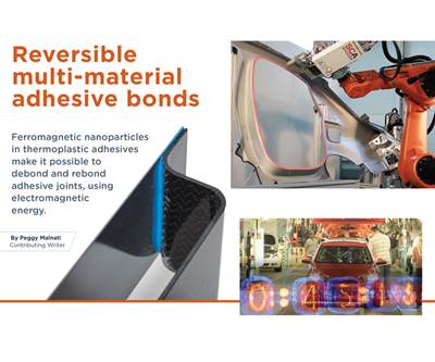 Reversible multi-material adhesive bonds