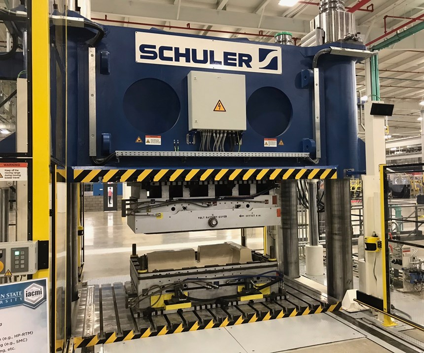 4,000-ton Schuler compression molding machine