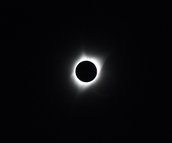 August 21 solar eclipse, Imogene Lake, Idaho.