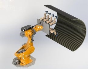 Orbital Composites 3D printer continuous fiber composites 8-toolset robot