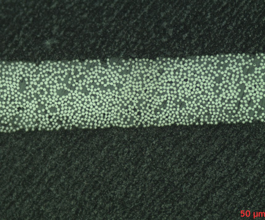 micrograph of thermoplastic tape 