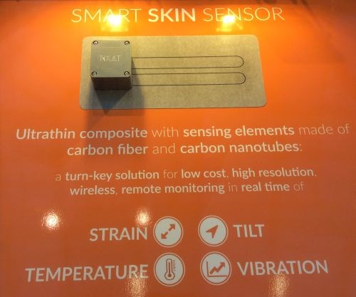 TIKAT smart skin sensor for composites structural health monitoring SHM