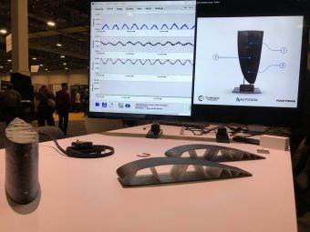 Continuous Composites and Autodesk 3D printed composite rudder with integrated sensors