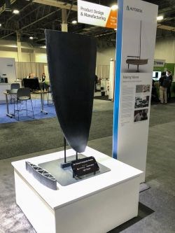 Continuous Composites and Autodesk 3D printed rudder with integrated sensors