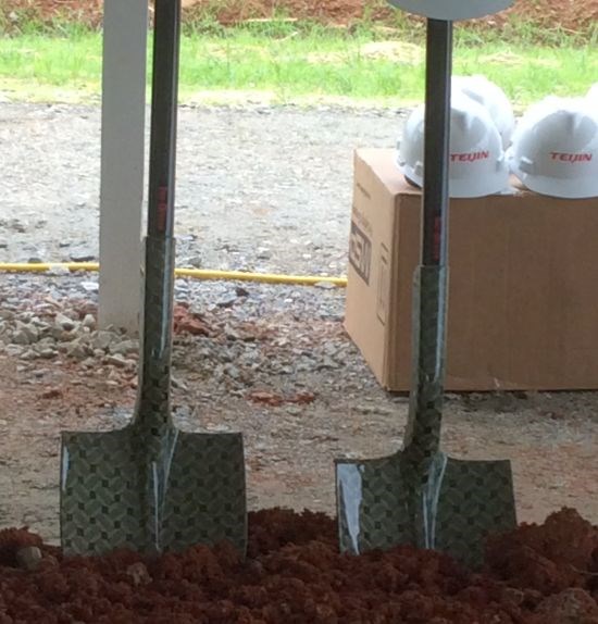 Teijin carbon fiber facility ground breaking Greenwood South Carolina SC