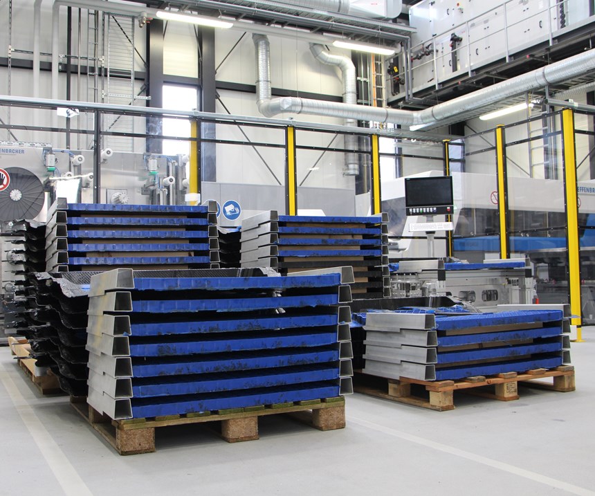 test parts for thermoplastic composite loadfloor