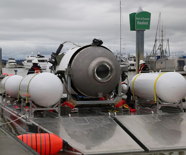 OceanGate Titan submersible launch in Everett, WA, US