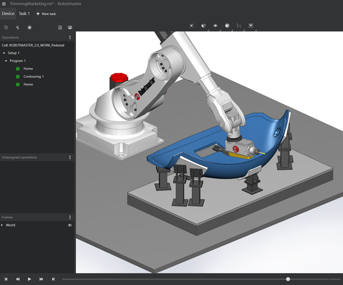 Robotmaster V7 composites machining screenshot