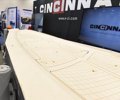 Cincinnati Inc.'s 3D printed trim tool for the 777X wing tip