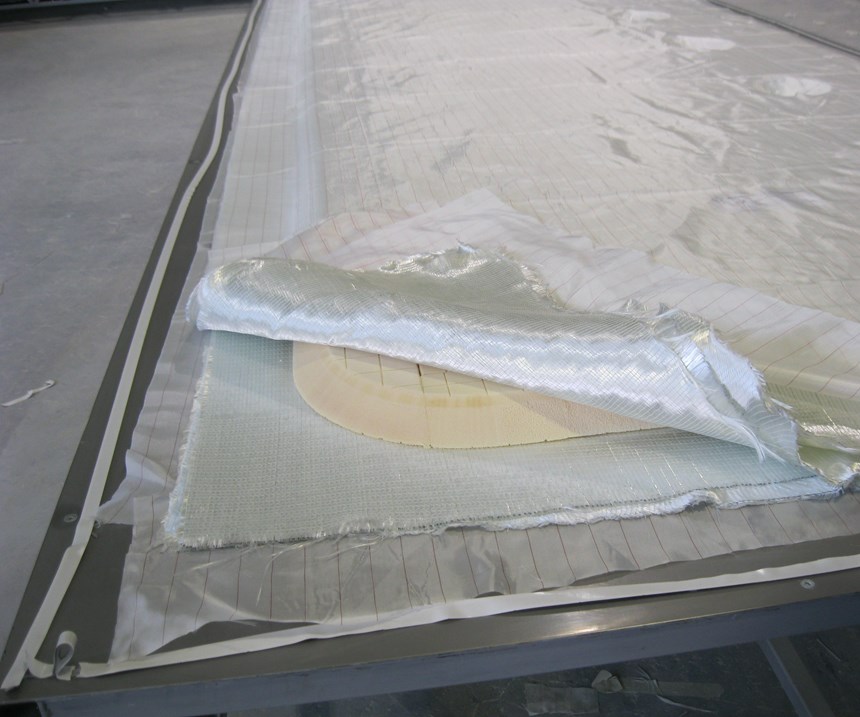 composite floor panel layup