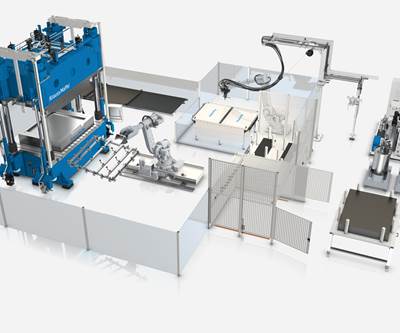 KraussMaffei automated wetmolding system reduces cycle times