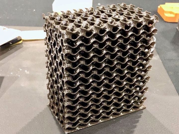 Composite part printed with Fortify Fluxprint 3D printing process
