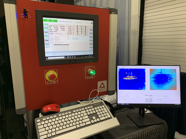 RAM machine uses infrared cameras and optical sensors to monitor print temperature and exotherm