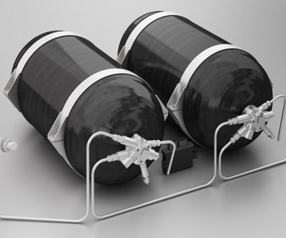 Plastic Omnium carbon fiber composite tanks for hydrogen storage