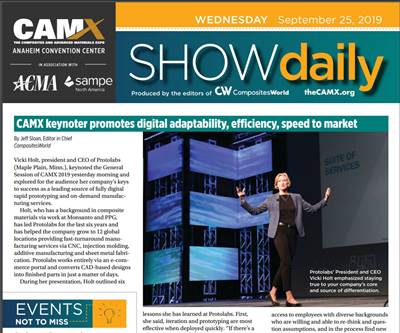 Download today's news from CAMX: Wednesday, Sept. 25