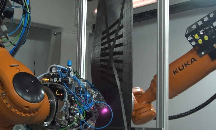 Mikrosam: Multi-Robot System for Automated Tool-less Layup of Thermoplastic UD Tapes