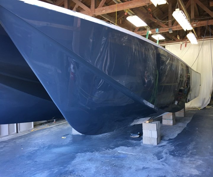 composite catamaran hull