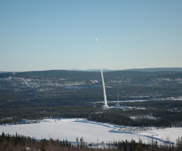 REXUS composite rocket launch