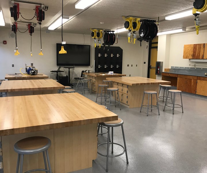 high school composites fabrication lab