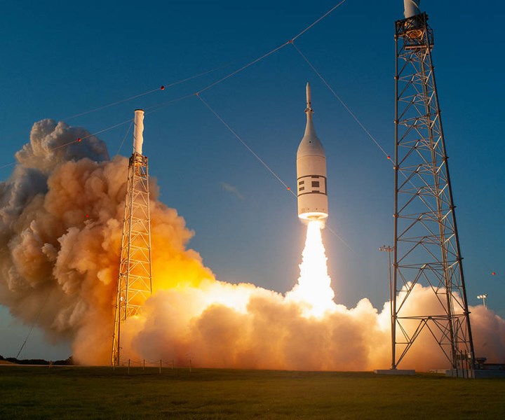 NASA Orion composite crew module abort launch test