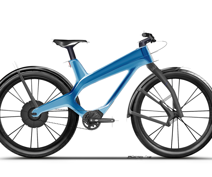 3D-printed carbon fiber bicycle unibody frame