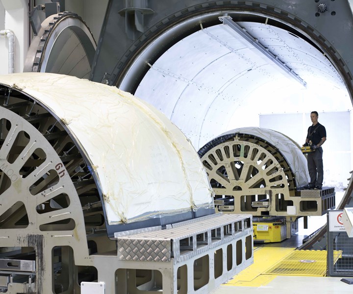 aircraft thrust reverser translating sleeves in autoclave cure
