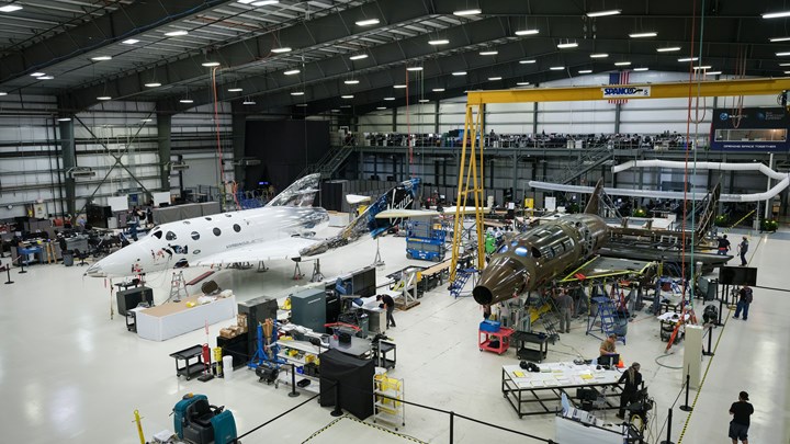 Virgin Galactic SpaceShipTwo manufacture