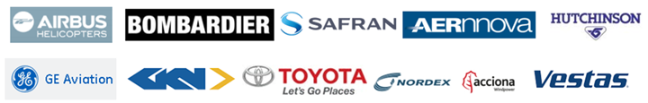 Synthesites commercial customers include Safran Aernnova GKN Vestas Nordex Toyota Airbus