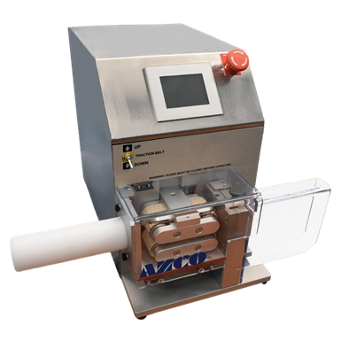 AZCO cutting machine for medical device manufacture during coronavirus