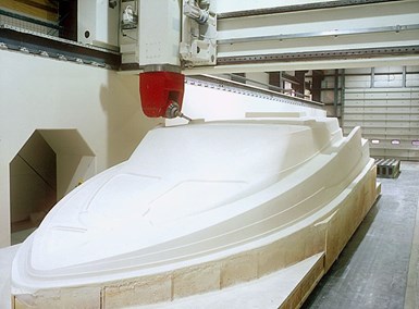 Janicki CNC machining pattern for marine tooling