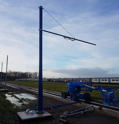 Cecence COHLE poles and components installed at test track