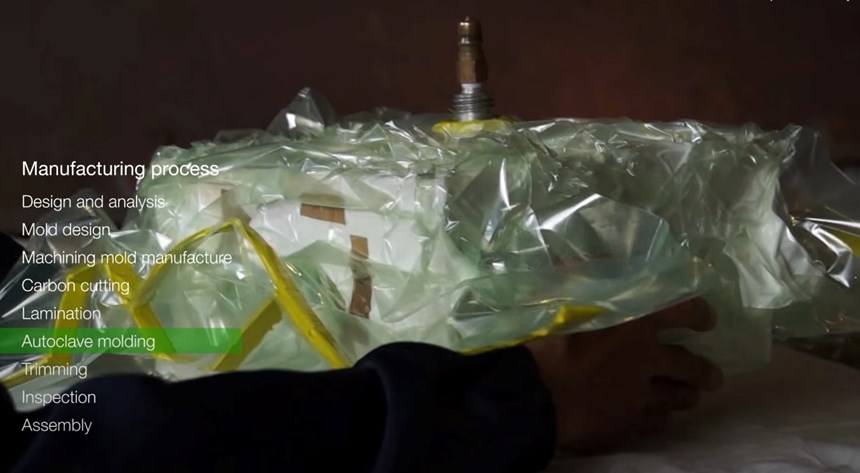 C-FREX carbon fiber composite exoskeleton vacuum bagging