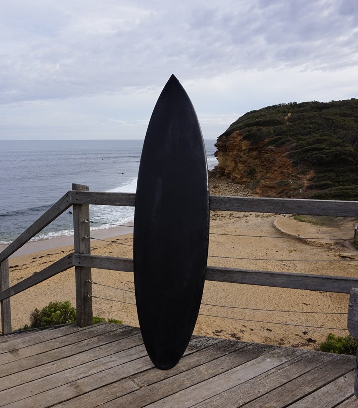 recycled carbon fiber surfboard