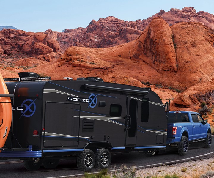 Sonic X carbon fiber composite camping trailer