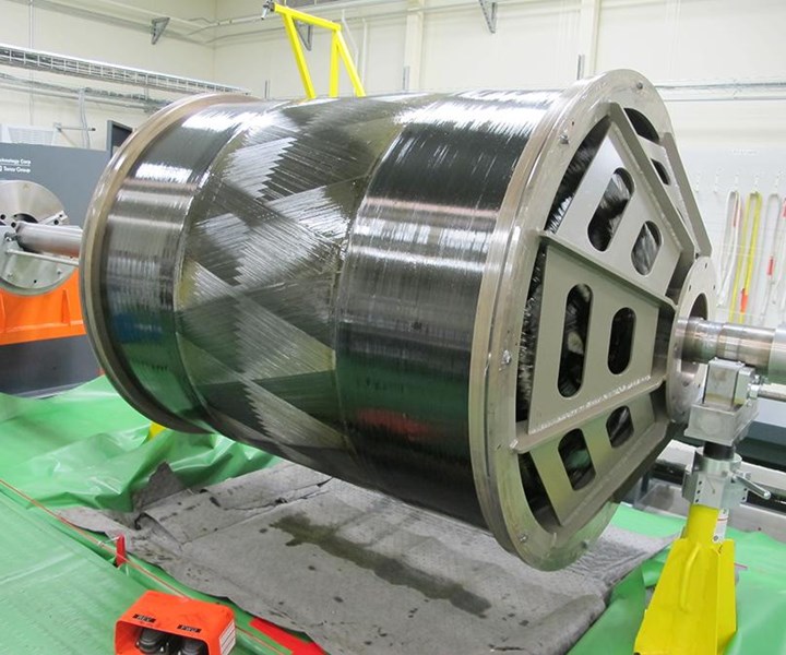 carbon fiber motor case for Orion spacecraft