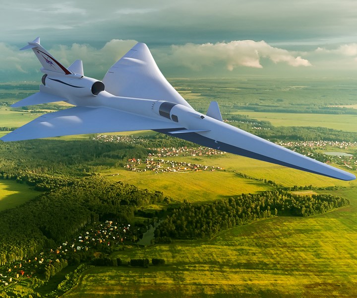 concept of the NASA X-59 supersonic aircraft