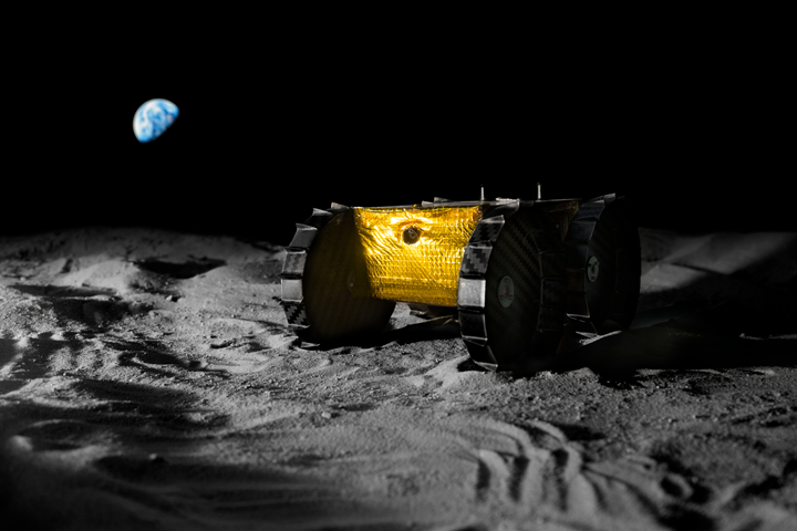carbon fiber composite Iris lunar rover