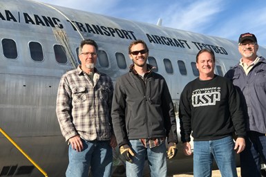 Sandia National Laboratories’ members of the Airworthiness Assurance Center team.