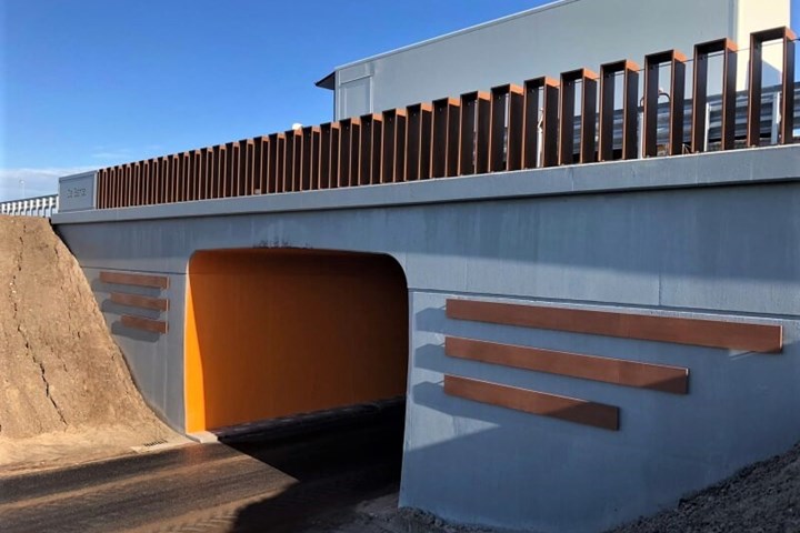 Reconstructed underpass in the Netherlands.