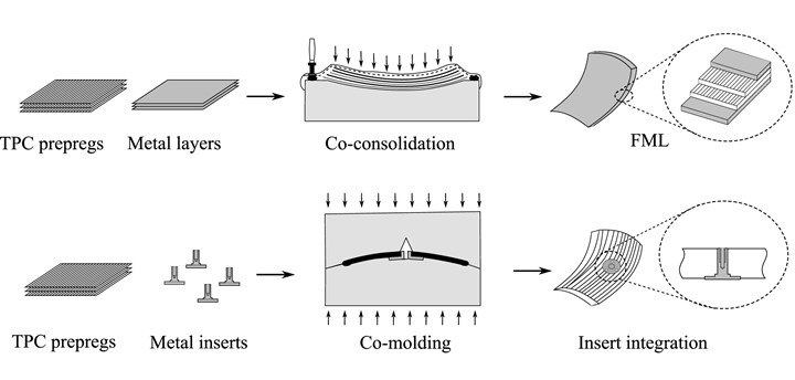 Schematic representation of the co-consolidation process.