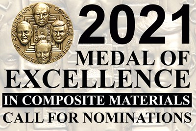 University of Delaware calls for 2021 Medal of Excellence in Composite Materials nominations