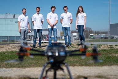Composite drone project team.