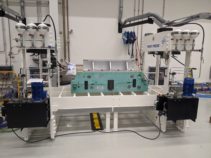 production mold with sensors for HECOLAG project demonstrator