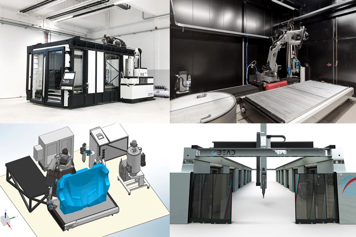 CEAD machines for 3D printing composites